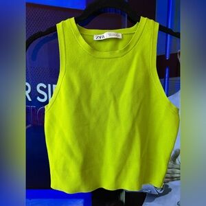 Zara crop top tank size small
